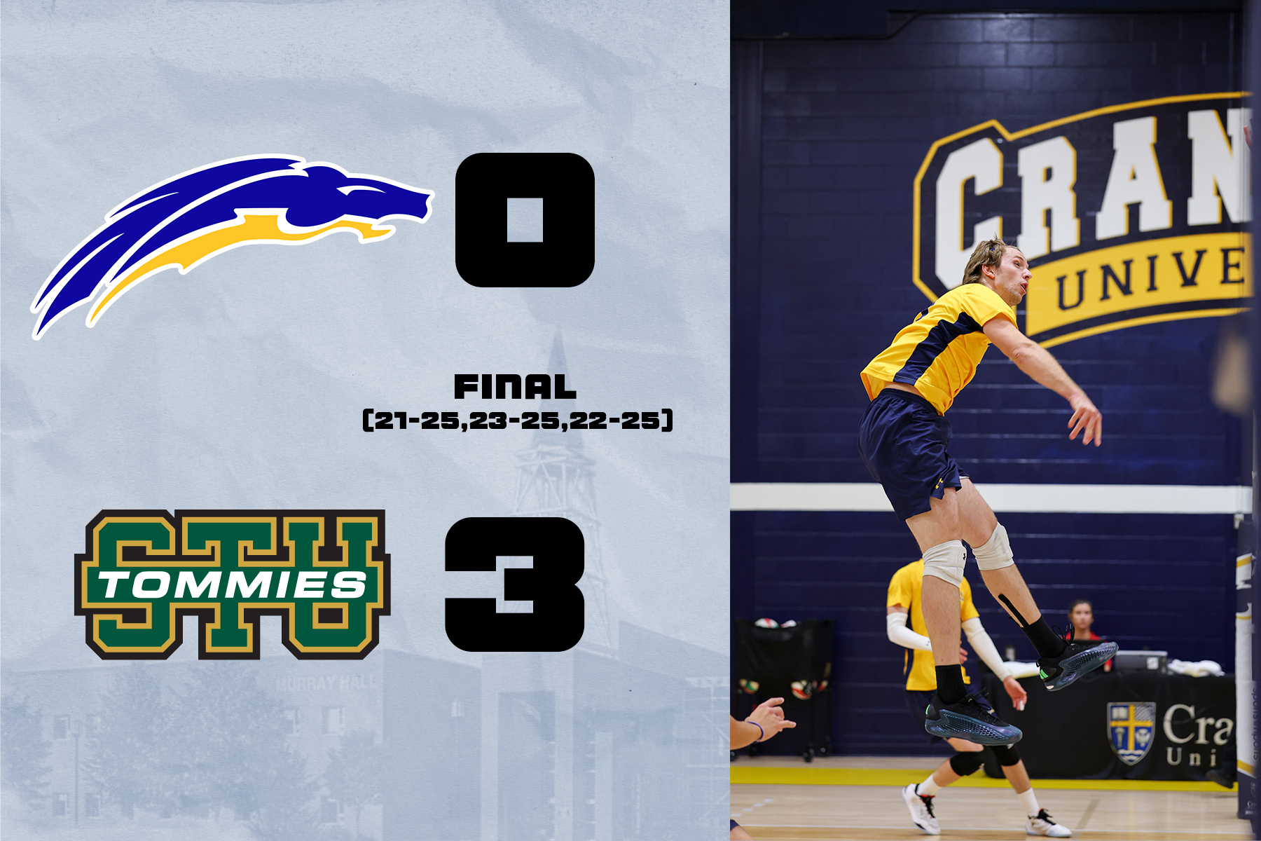 Chargers Push St. Thomas but Fall in Straight Sets
