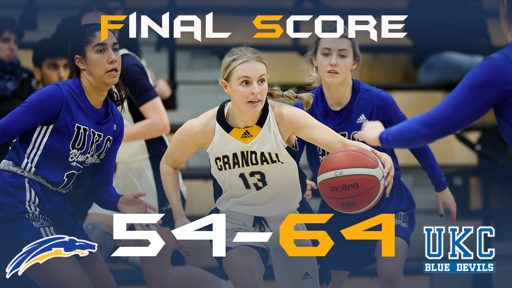 Chargers Fall Short, Blue Devils Win 64-54